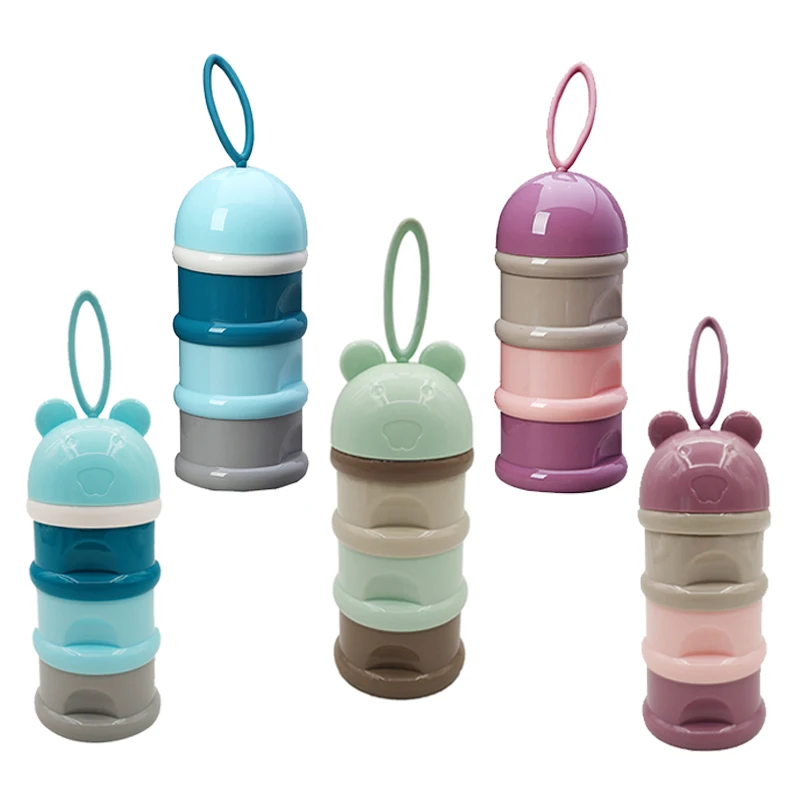 Портативный контейнер для хранения детского питания в виде лягушки без БФА