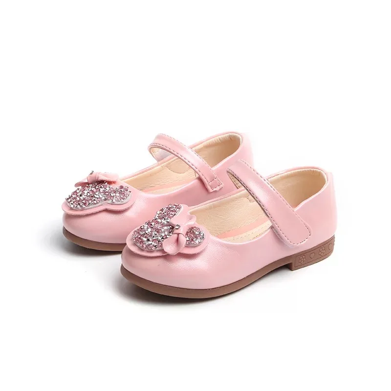 Золото 25 совершенно новое платье принцессы для девочек кожаная мягкая обувь из