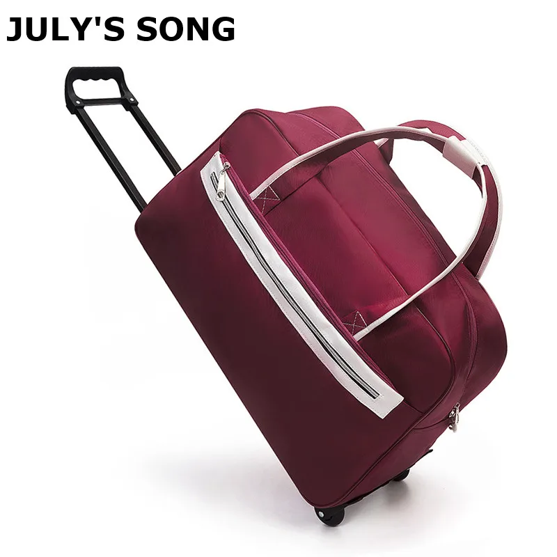 Дорожные спортивные сумки JULY'S SONG Оксфордский чемодан на колесиках