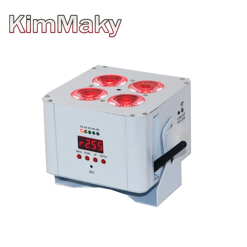 10 шт. + зарядный чехол светодиодный uplighting mini 4X18w Аккумулятор беспроводной с