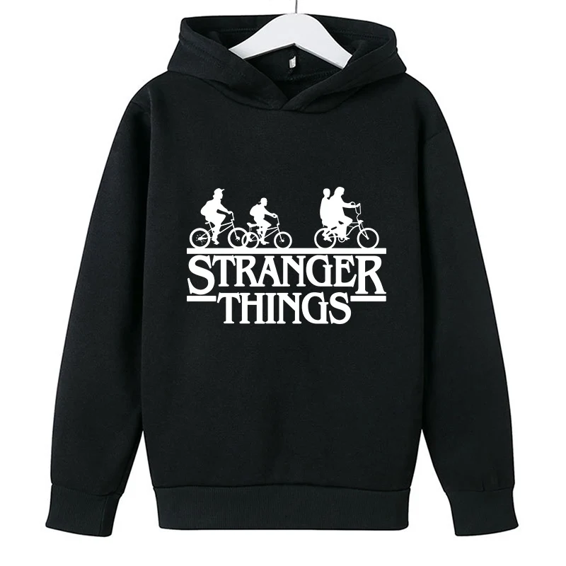 

2022Fall/Winter New Stranger Things Print Cotton Boys Girls Pullover Children Little Boys Coat Clothing High Quality Hoodies Top