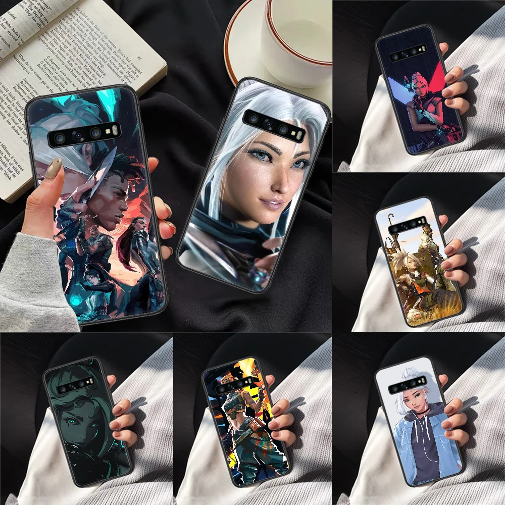 

Jett Valorant Game Phone Case for Samsung Galaxy Note S 6 7 8 9 10 E 20 Ultra Edge Plus black Funda 3D Etui Pretty Bumper Soft