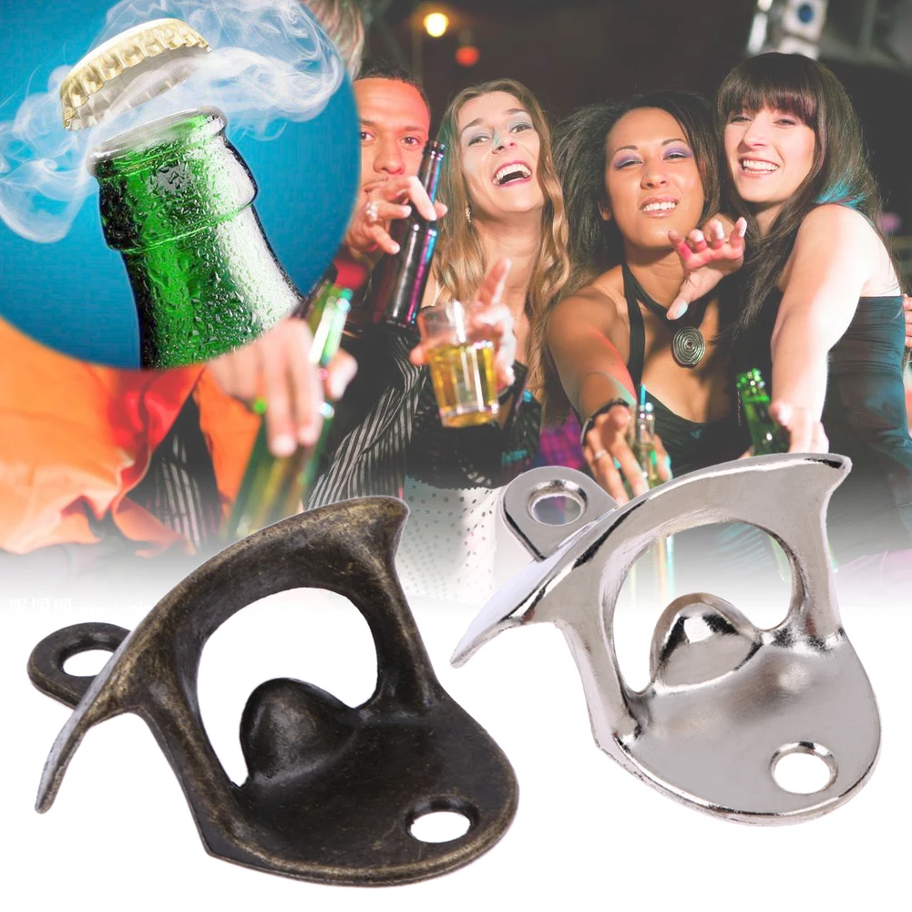 

Bottle Opener Wall Mounted Wine Beer Opener Tools Bar Drinking Accessories Home Decor Kitchen Party Supplies