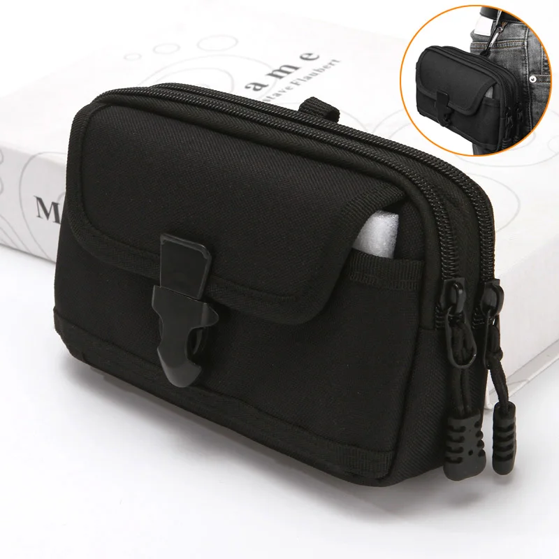 

Military Camouflage Molle Pouch Tactical Belt Waist Pack Outdoor Wallet Purse Packet Utility EDC Bag for 6.5'' Phone Hunting Bag