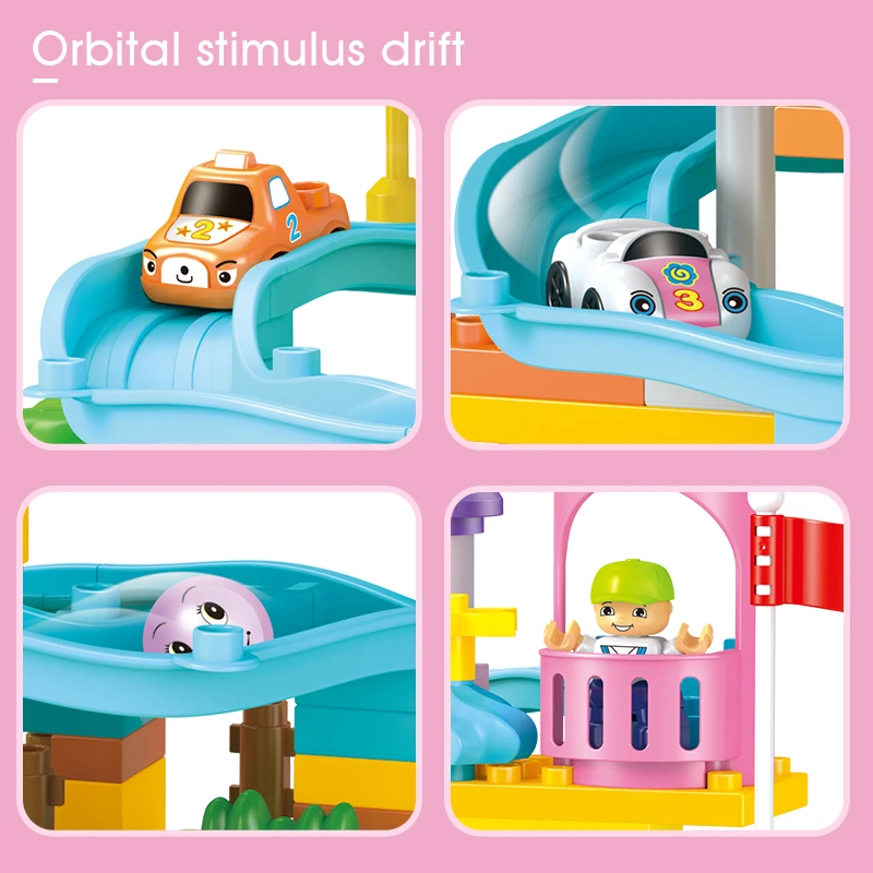 

Marble Run Slide Building Blocks Compatible Girls Castle Blocks Kids Toys With Figures Cars Toys For Children Girls