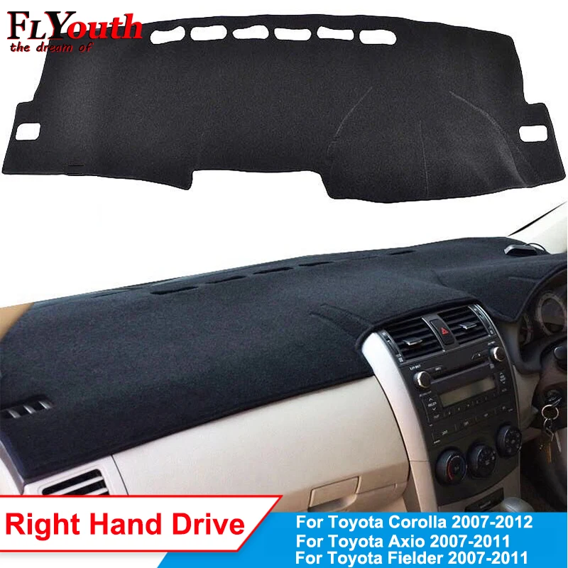 Автомобильный коврик для приборной панели для Toyota Corolla Axio Fielder 2007 2008 2009 2010 2011 авто нескользящий солнцезащитный коврик ковер 1 шт