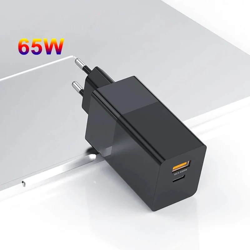 65W Ган USB C PD зарядное устройство с функцией быстрой зарядки 3 0 QC3.0 PPS SCP AFC кабель Type