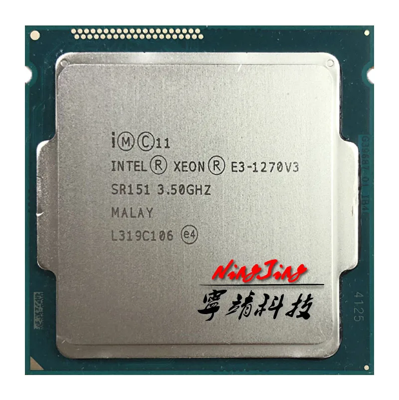 Четырехъядерный процессор Intel Xeon E3-1270 v3 E3 1270 v3 E3 1270v3 3,5 ГГц с восьмиядерным процессором L2 = 1 м L3 = 8 м 80 Вт LGA 1150