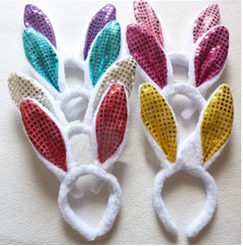 

Clothes Accessories Cotton Women Lovely Headband 7PCS Girls Pink Rabbit Ear Head Holiday Adult Kids Hairband Hair Accessories