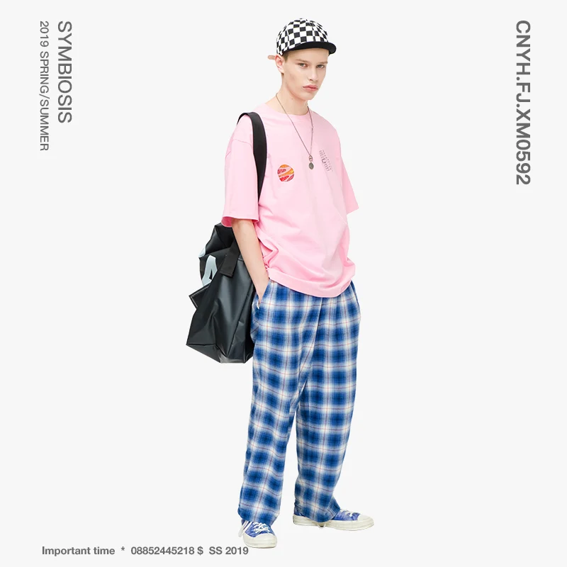 VIISHOW 2019 летние новые свободные футболка с короткими рукавами для мужчин Круглый