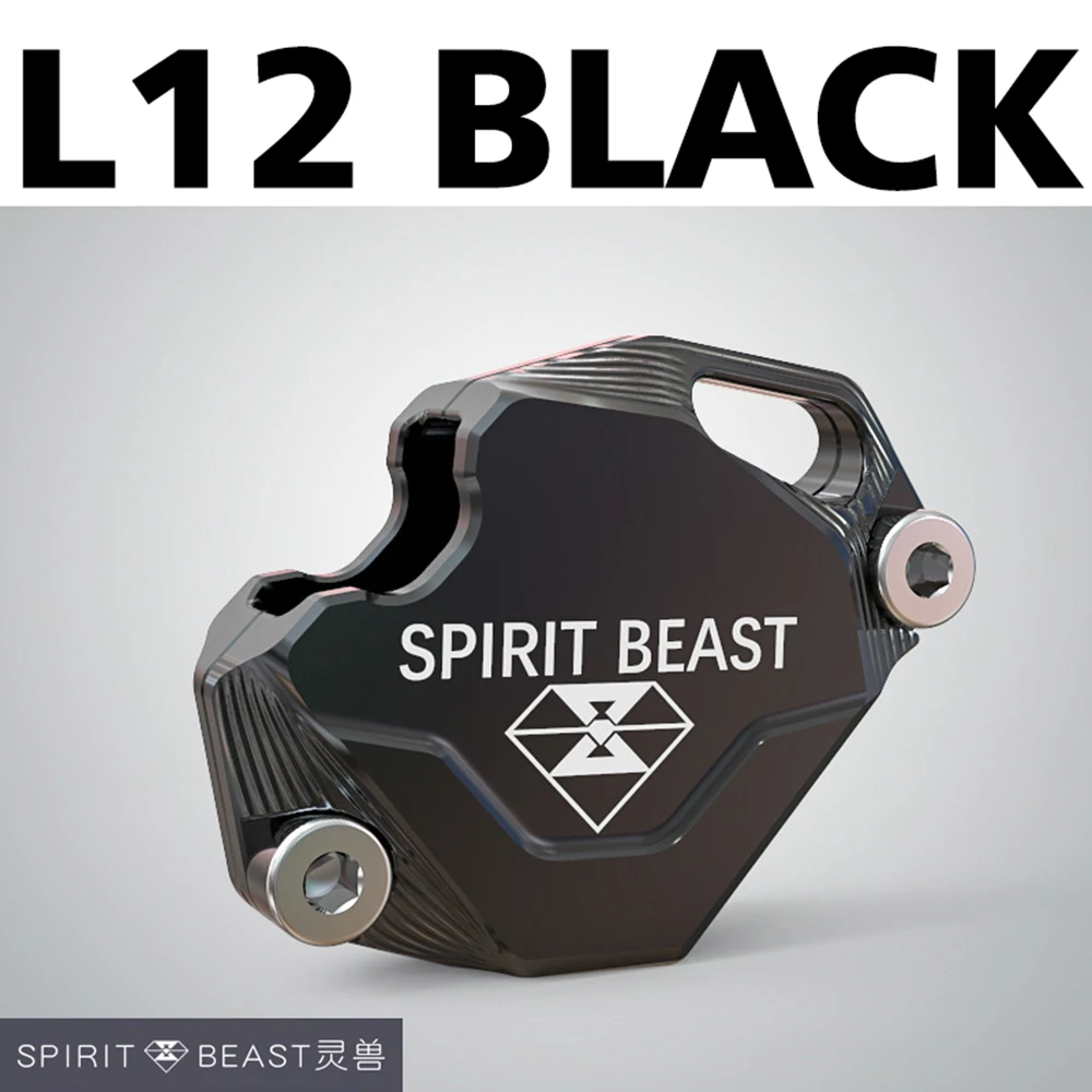 Black Чехол для ключей мотоцикла SPIRIT BEAST, аксессуары для скутера, CNC алюминиевый чехол для SUZUKI Yamaha - Цвет: Black