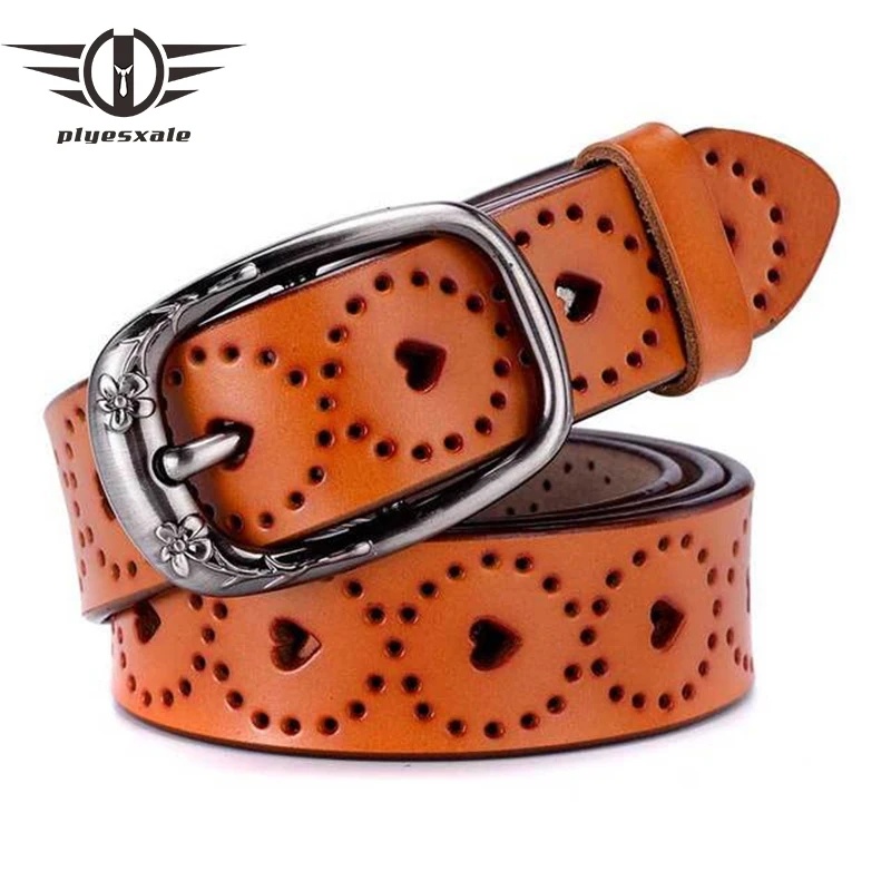 

Fashion Hollow Out Heart Pattern Leather Belts For Women Pin Buckle Women's Strap Casual All-match Waist Belt Jeans Mujer G991