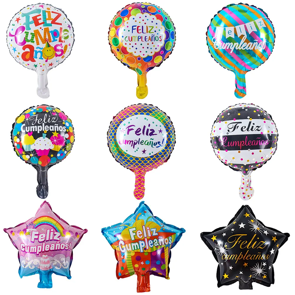 

5/10 шт., 10-дюймовые фольгированные воздушные шары