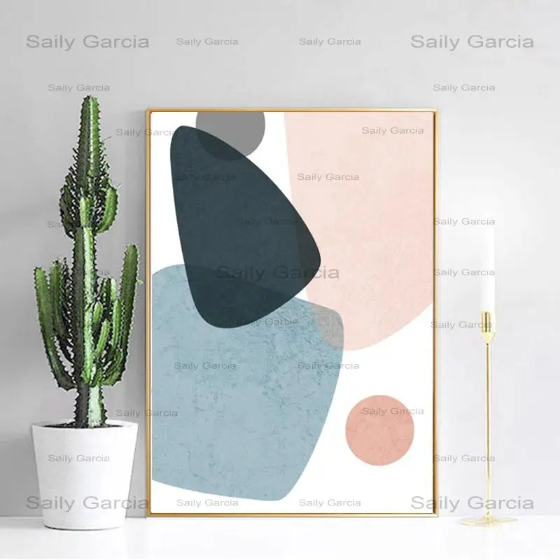 Холст художественный принт геометрические узоры абстрактный домашний декор