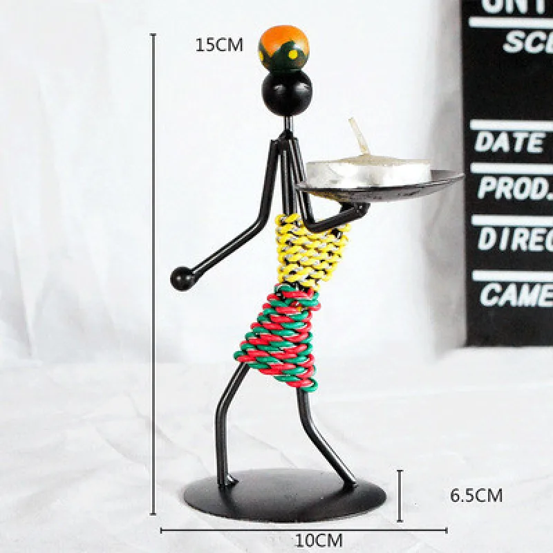 Подсвечник Железный человек в стиле ретро оригинальное украшение для досуга