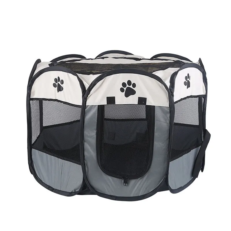 

Portable Folding Pet Tent Dog House Octagonal Cage For Cat Tent Playpen Puppy Kennel Easy Operation Fence Outdoor Big Dogs House