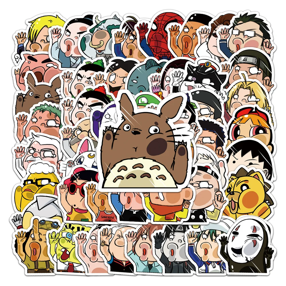 

10/30/50PCS Non-repeated Glass Series Graffiti Stickers, Luggage Ceramic Cup, Scooter Waterproof Stickers Wholesale