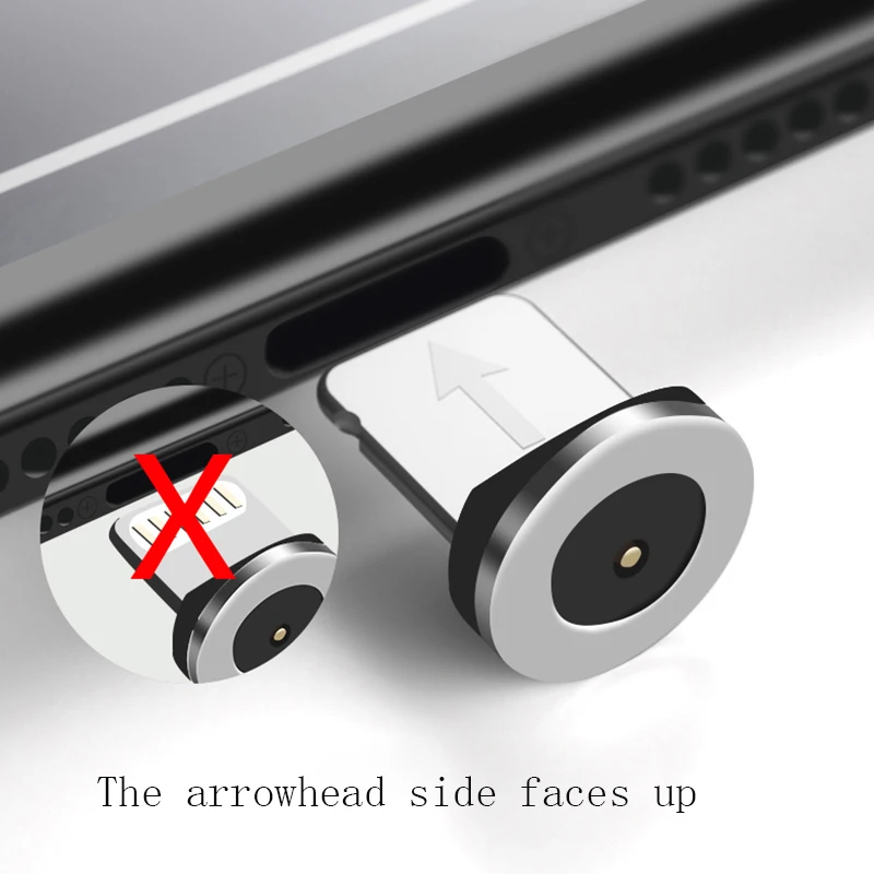 Высококачественный Магнитный кабель Micro usb type C для iPhone Lighting Cable 1 м провод для быстрого заряда type-C Магнитный зарядный кабель для телефона