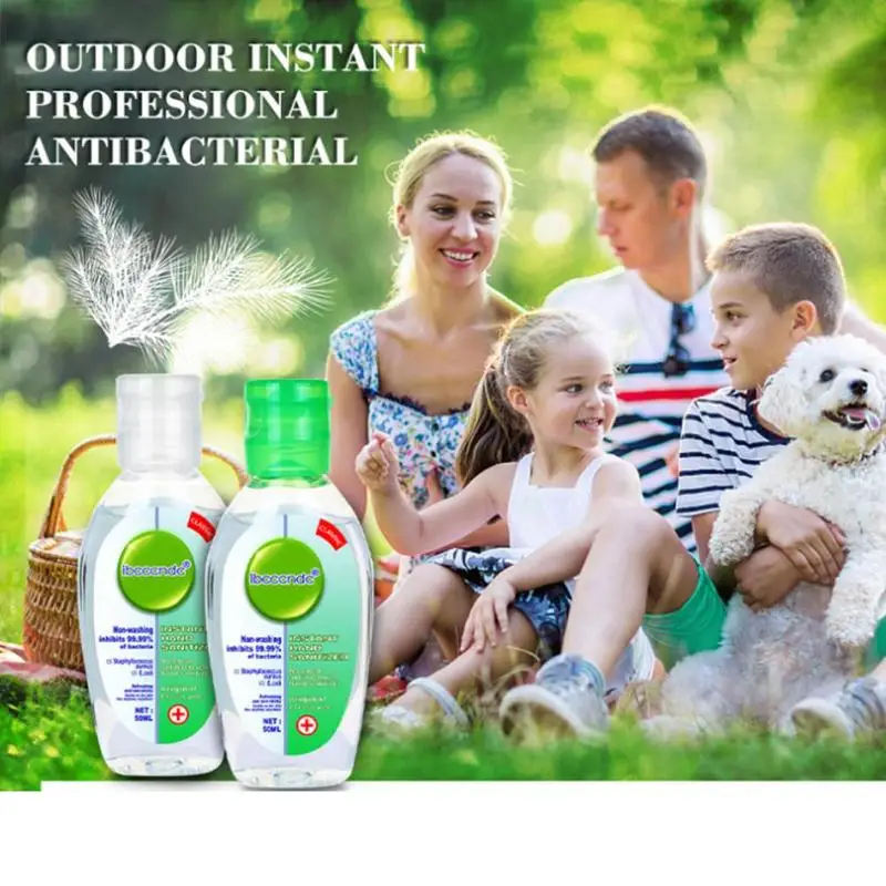 50ml Путешествия Портативный дезинфицирующее средство для рук гель