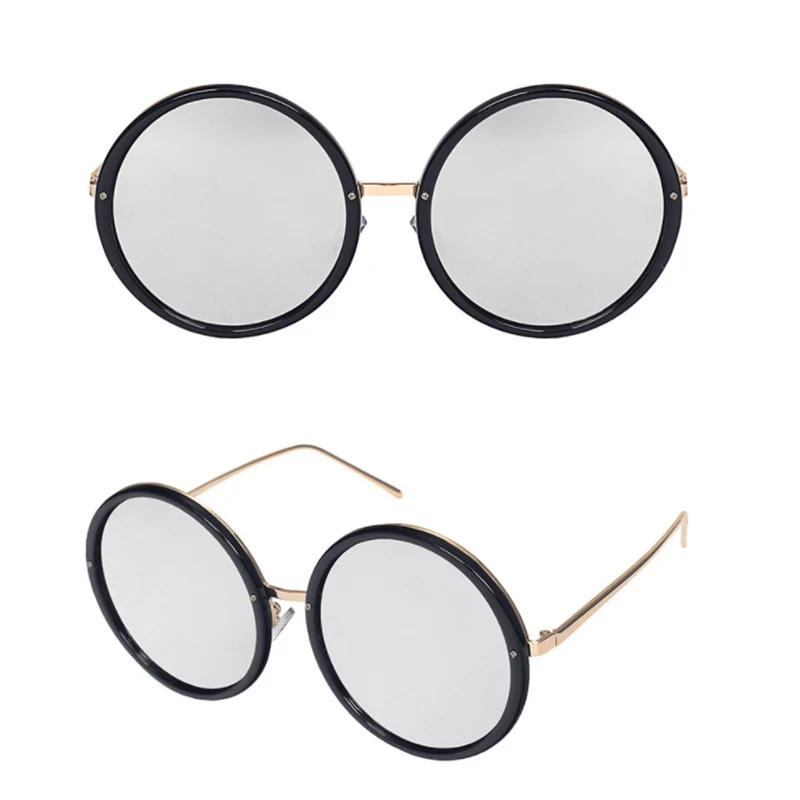 2019 трендовые классические солнцезащитные очки ретро большая круглая оправа