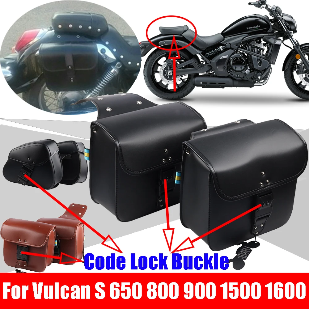 For KAWASAKI Vulcan S 650 S650 Vulcan 800 900 1500 1600 2000 Motorcycle Accessories Side Bag Luggage Saddle Bag Tool Storage Bag