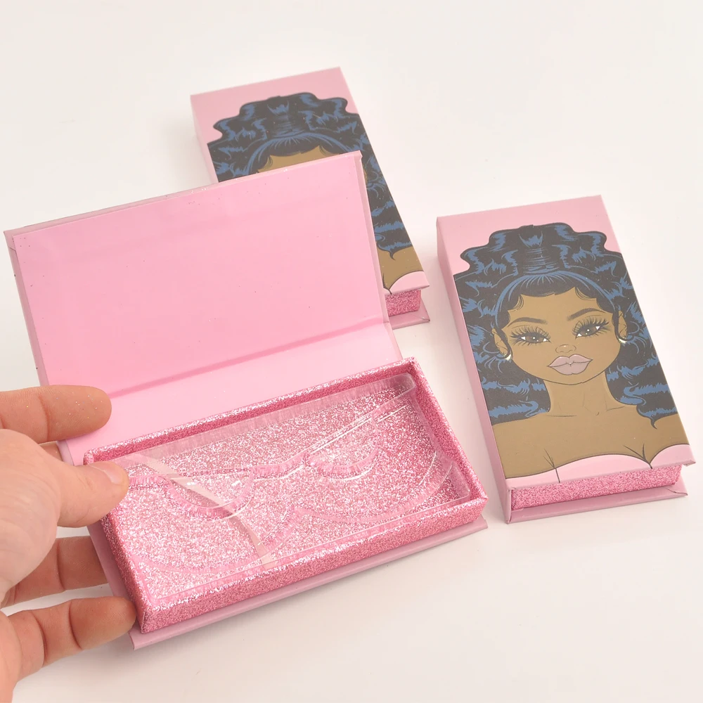 

Wholesale Eyelash Packaging Box Lash Boxes Package Custom Logo Private Label Faux Cils Mink Lahes Storage Case Makeup Vendors