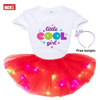 summer tutu dress kids girl clothes 24m 8yrs colorful mini pettiskirt girls party dance neon led tutu skirt children clothing