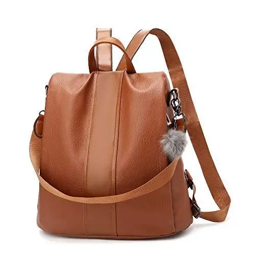 

YOUNNE Women Backpack Purses Anti-theft Shoulder Bags Casual PU Leather Daypack for Travel Lightweight