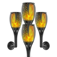 96 led solar flame torch lights flickering outdoor waterproof garden decor landscape lawn lamp path lighting torch holiday light