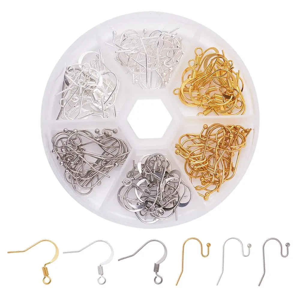 120 шт./кор. латуниевые серьги крючки Фурнитура для бижутерии материал рукоделия