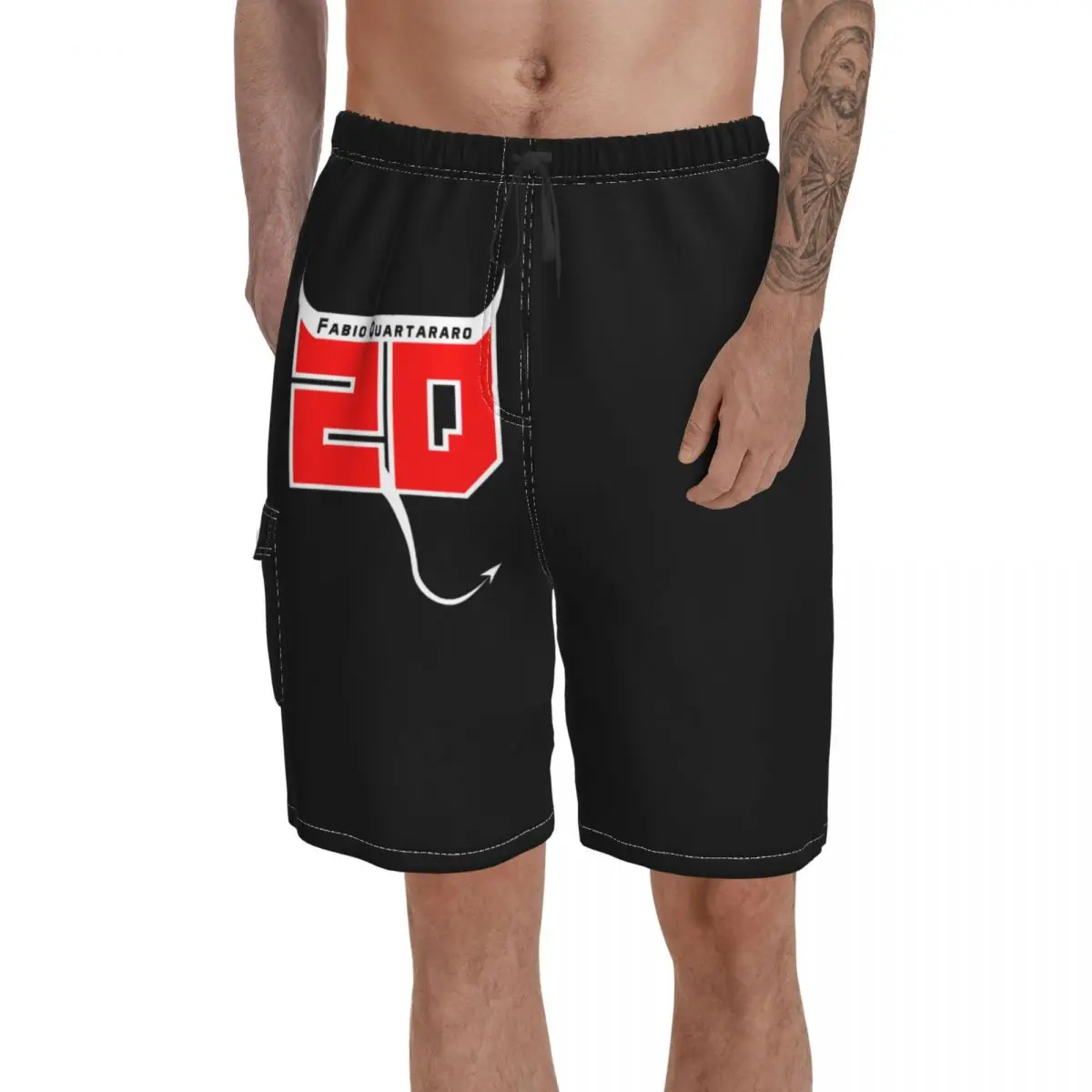 

Promo Pocket beach pants Fabio-Quartararos #20 El-Diablos Classic Causal R357 Breathable Quick Dry Print Unique Hawaii Pants