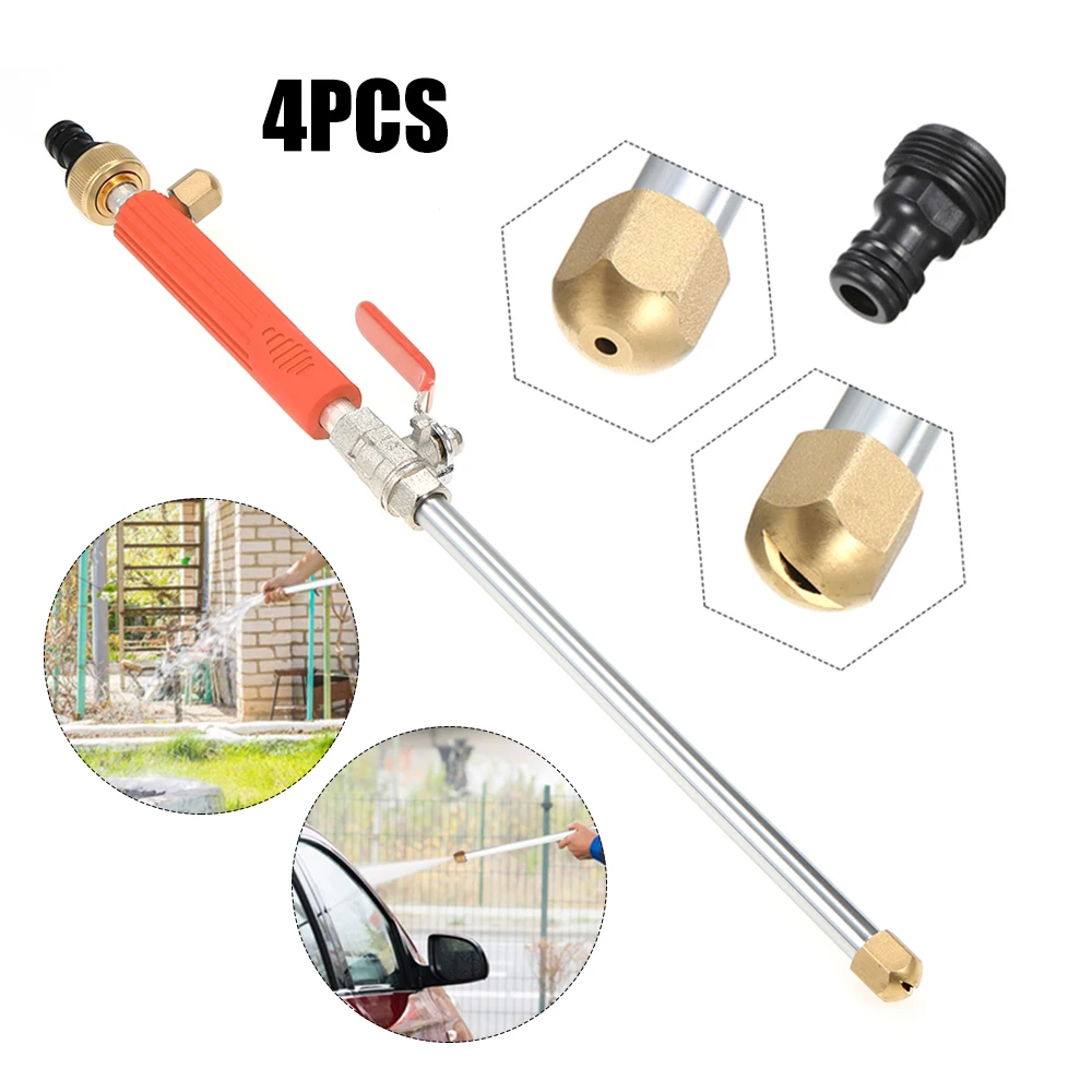 orange 4pcs Высокого давления автомойка пистолет для мойки устройство портативная машина для очистки автомобиля водяной пистолет разбрызгиватель инструмент для очистки - Цвет: orange 4pcs