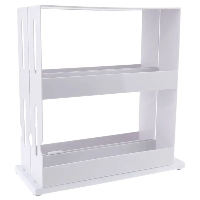 

Multi-Function Rotating Storage Shelf Kitchen Spice Organizer Rack Slide Kitchen R7RC