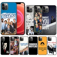 Season The Office Phone Case For iPhone Pro Max Plus Silicone Cover Black Soft Fundas