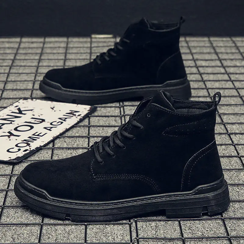

Snow Boots Men Shoes Winter Warm Round Toe Ankle Boots for Men Male Platform Outdoor Shoes Mens Boots Casual Spring Autumn Shoes