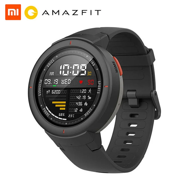 Смарт часы Amazfit Verge мужские спортивные водонепроницаемые с трекером
