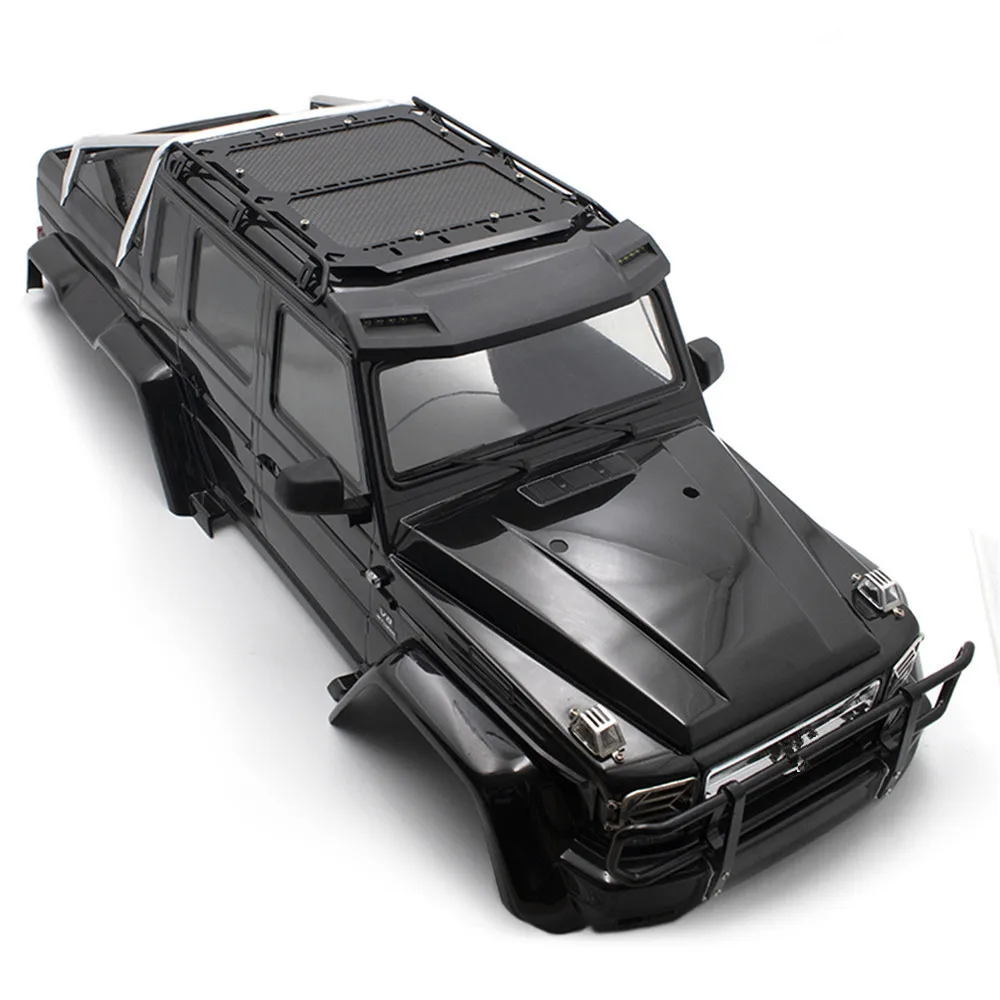 

​ Car Roof Rack Roof Load Carriers Carbon Fibre Plate Simulation Metal for TRAXXAS TRX6 G63 RC Crawler Upgrade Parts