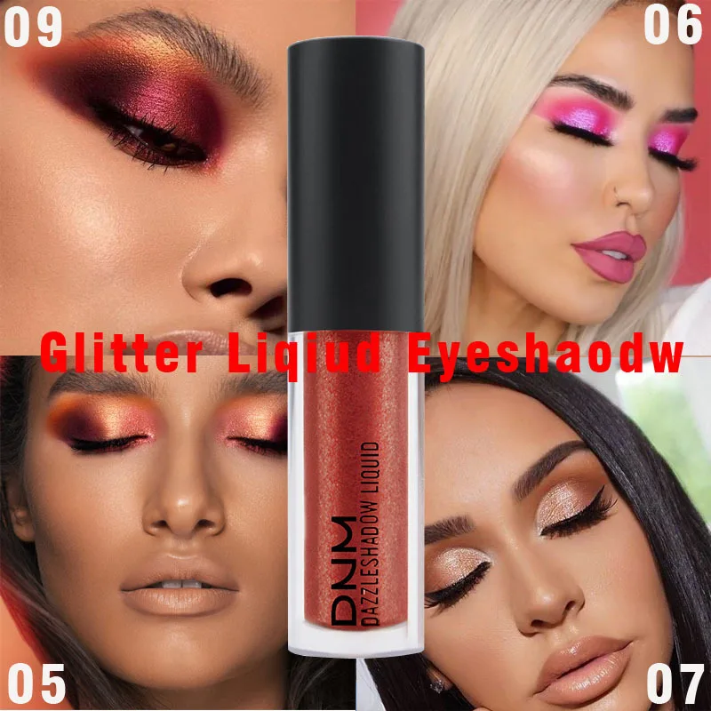 Мягкий защитный чехол с жидкими блестками изображением тени для век макияж 10