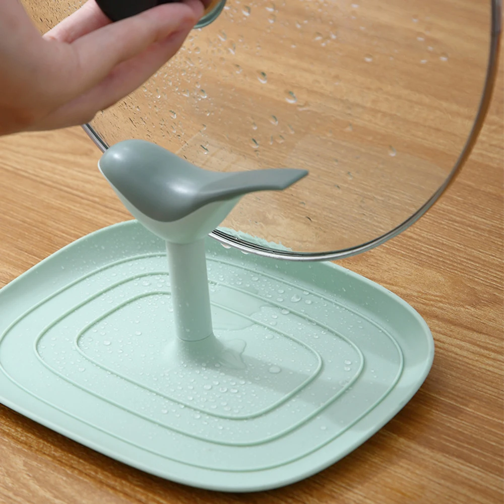 Простая подставка для крышки ложки в форме птицы полка кастрюли держатель посуды