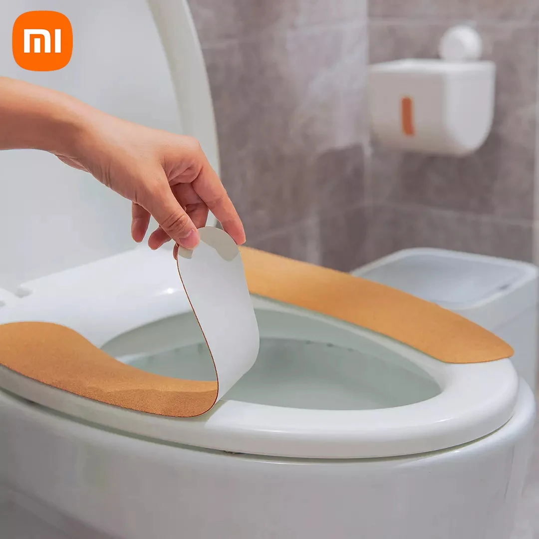 

Xiaomi Son Of Oak, Натуральная пробка, деревянная цветная подушка для сиденья унитаза, водонепроницаемая Бытовая наклейка на сиденье унитаза, коль...