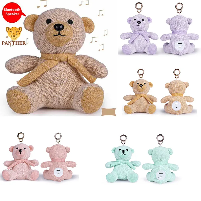 Музыкальный медведь мультфильм кукла мини динамик беспроводной портативный