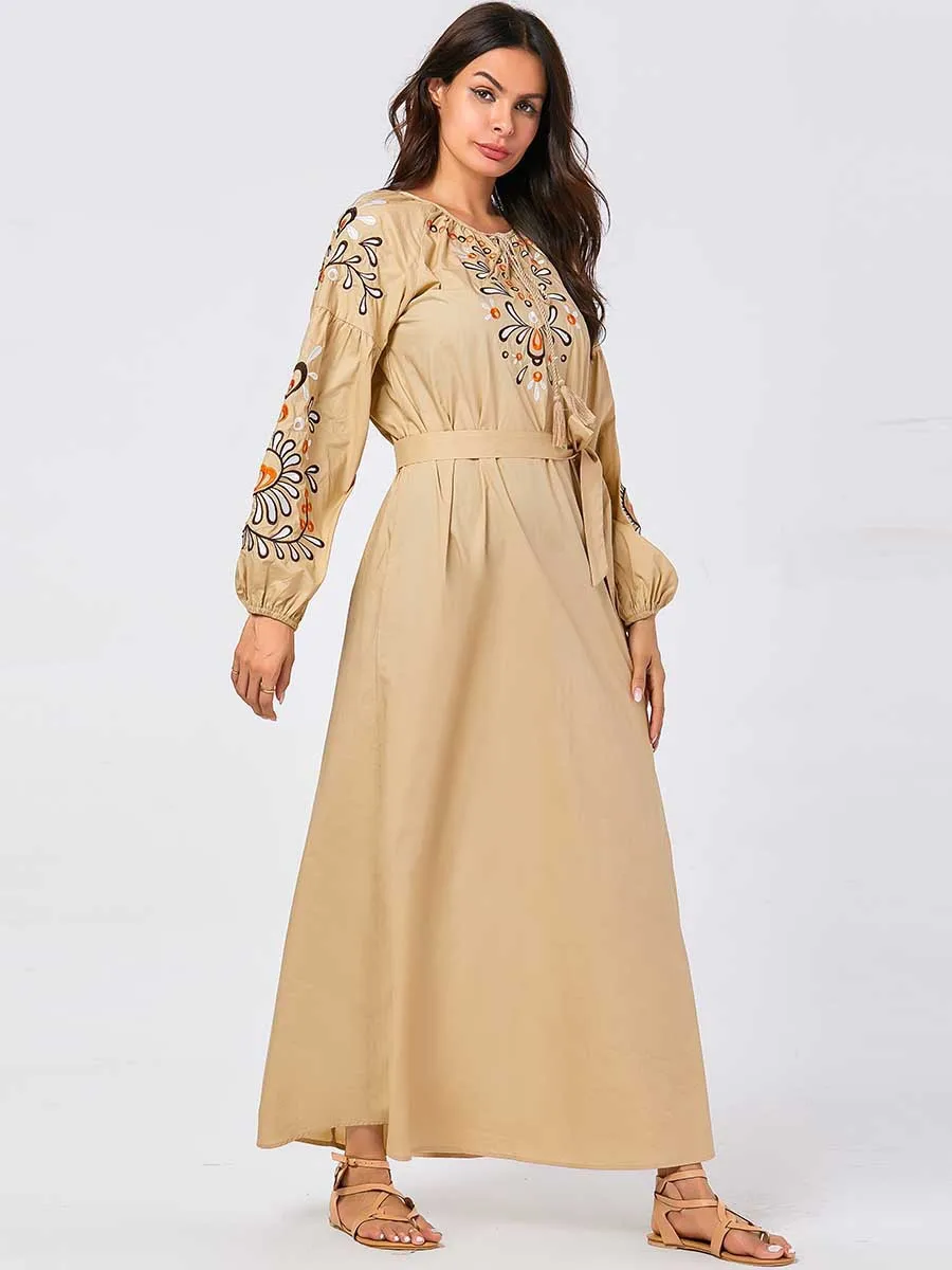 Abaya турецкий марокканский кафтан модное женское платье большого размера с