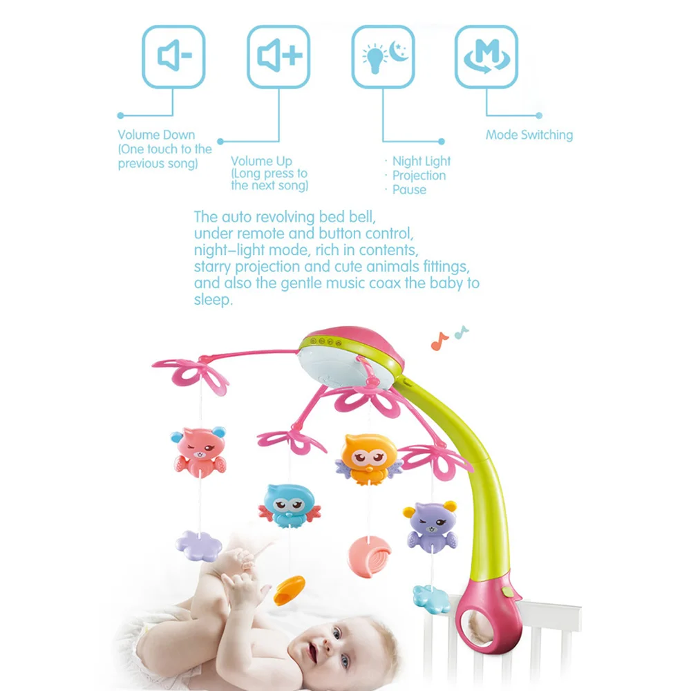 Детские игрушки музыкальный погремушка для кровати мобиль кроватки подвесные
