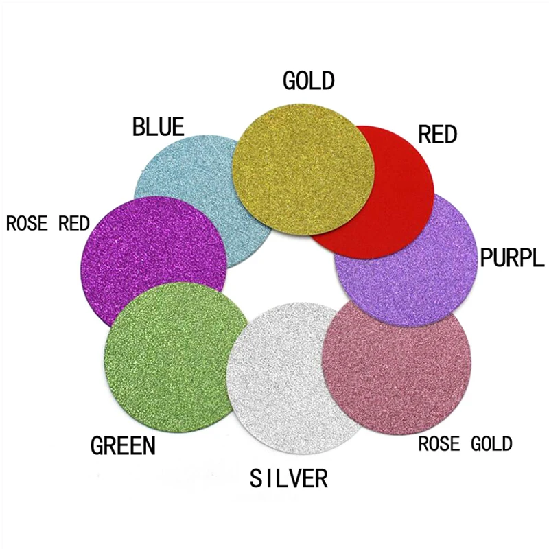 100/200 шт. круглая блестящая фоновая бумага для индивидуальных ресниц коробка