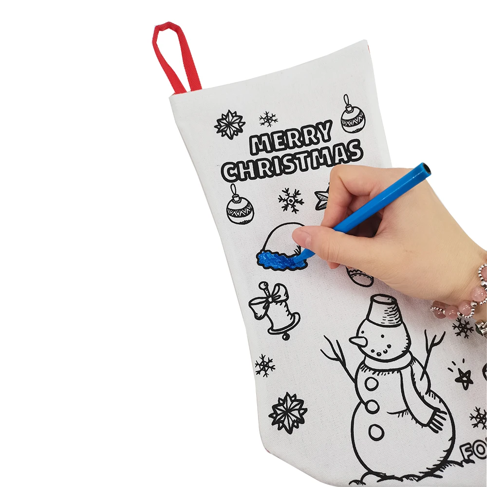 Развивающие игрушки для детей diy рождественские носки ремесло чулки с 5