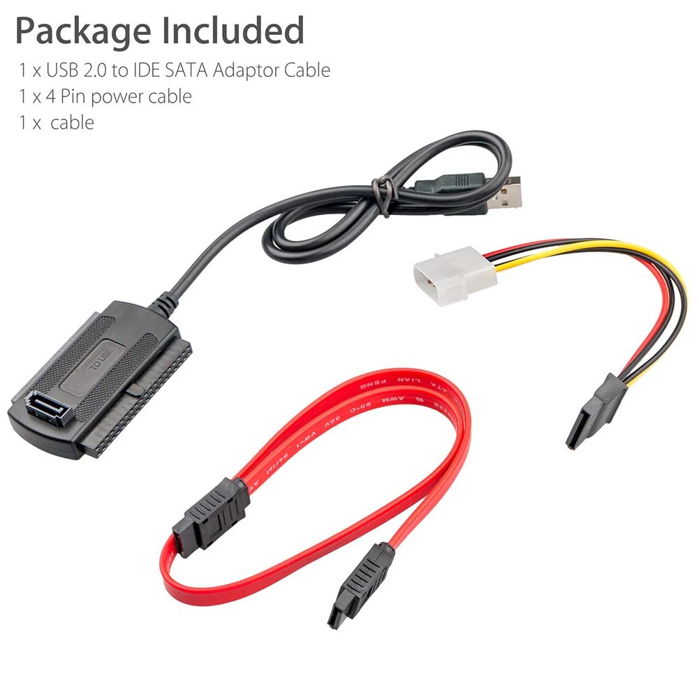 Кабель переходник с USB 2 0 на IDE/SATA для жесткого диска 5 3 дюйма и распродажа|Адаптеры