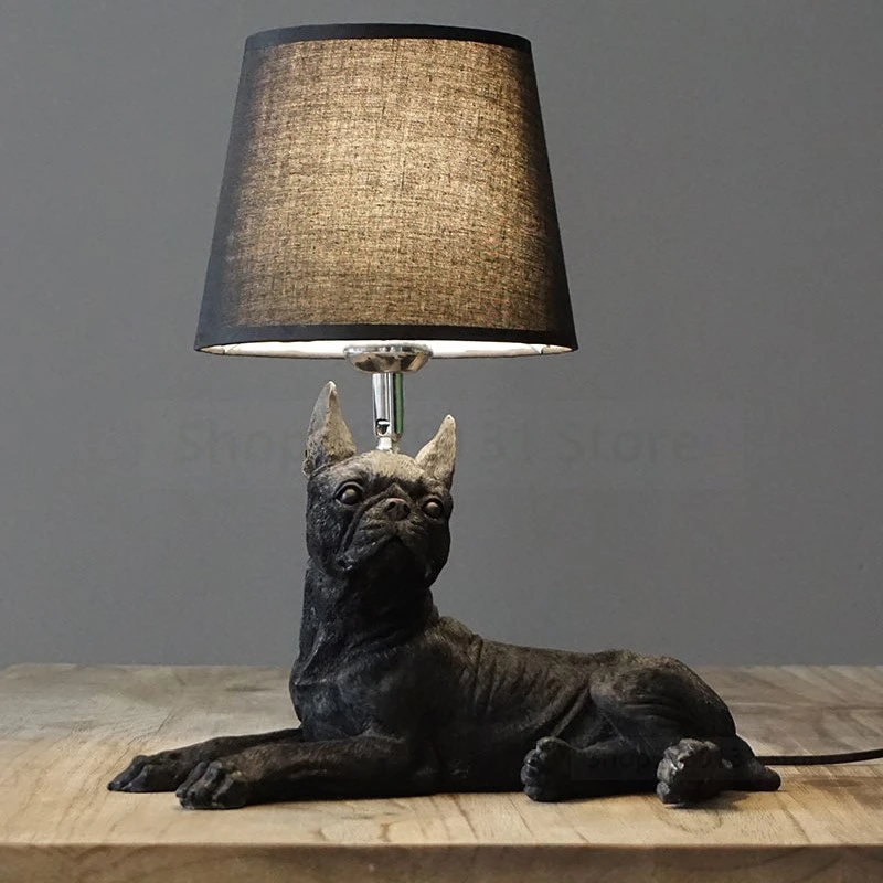 Современная настольная лампа с животными из смолы настольные лампы для