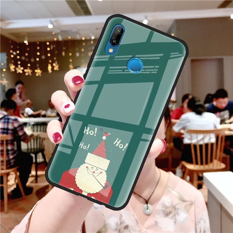 sdlrldcy Чехол Merry Christmas Tree из закаленного стекла для huawei P10 P30 Nova 5 4 3 3i P Smart P20 P9 Plus mate 30 20 10 Pro Lite 20X X - Цвет: sdlrldcy