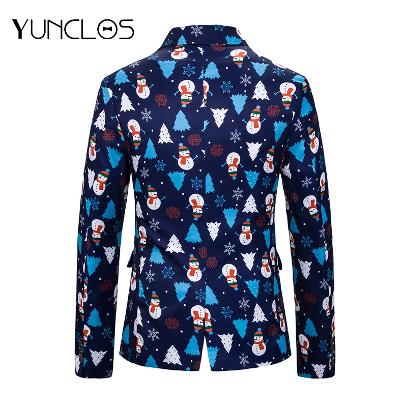 Мужские горячие рождественские куртки yunклос с принтом европейский размер