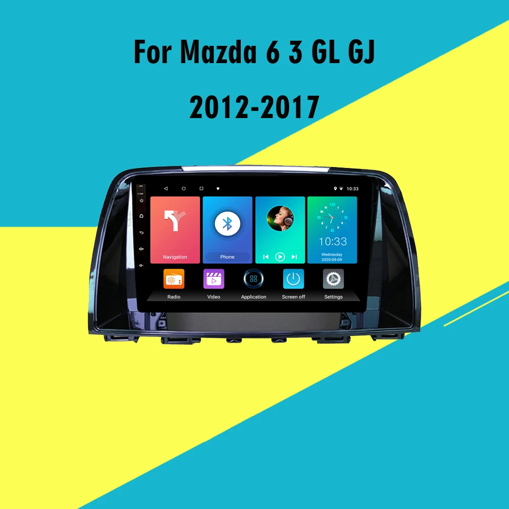 

For Mazda 6 3 GL GJ 2012 - 2017 2 Din Android Car Radio Stereo WIFI GPS Navigation Multimedia Player Head Unit Autoradio